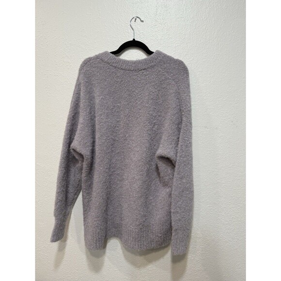 Jenni Kayne Boucle Cocoon Crewneck Sweater In Frost Size S Alpaca Merino Wool - Picture 4 of 8